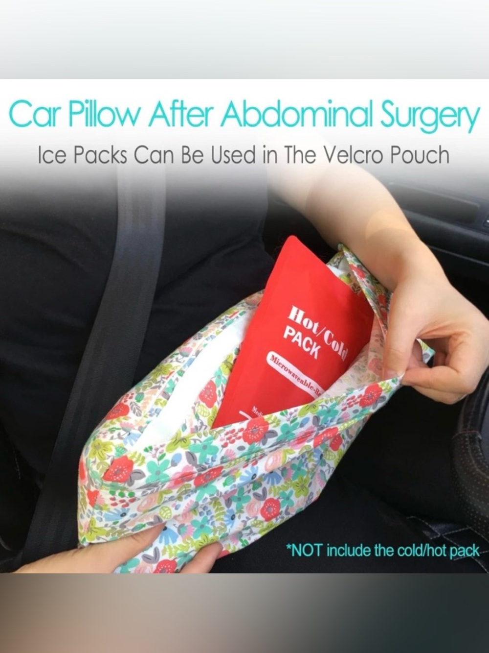 Floral Soft Seatbelt Pillow for Surgery Recovery ♥️